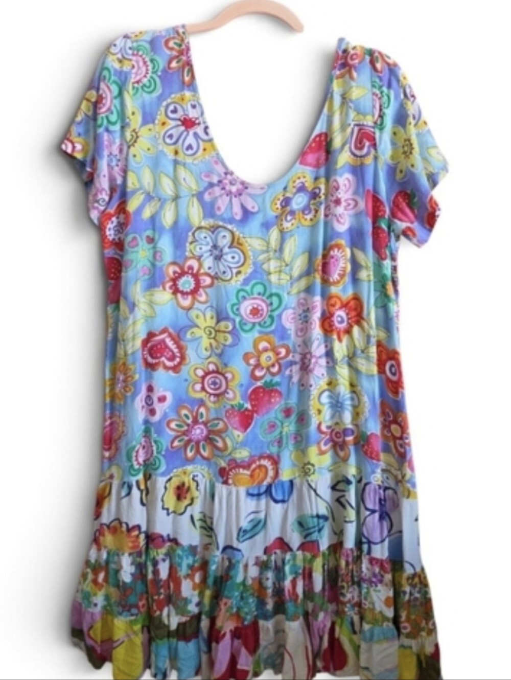 Jams World Women's Floral Midi Dress in Blue Multicolor